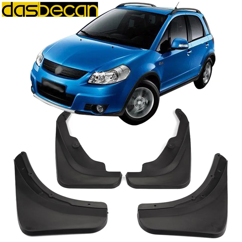 Dasbecan автомобиля Брызговики для Suzuki SX4 всплеск Mudflap 2007-2012 для Car аксессуары для крыльев 2008 2009 2010 2011