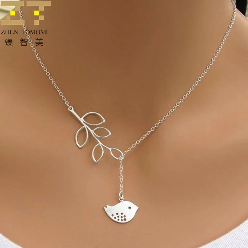

Hot Fashion Collares Collier Corss Jewelry Leaves Bird Pendant Necklace Maxi Statement Chokers Necklace For Women 2019 Jewelry