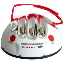 Веселая игрушка-Новинка миниатюрный Электрический шок детектор лжи развлечения 14 3 х ААА батареи белый