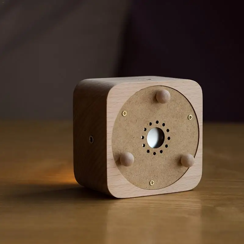Новый Bluetooth ночник прожектор из цельного дерева с кристаллами в форме шарика