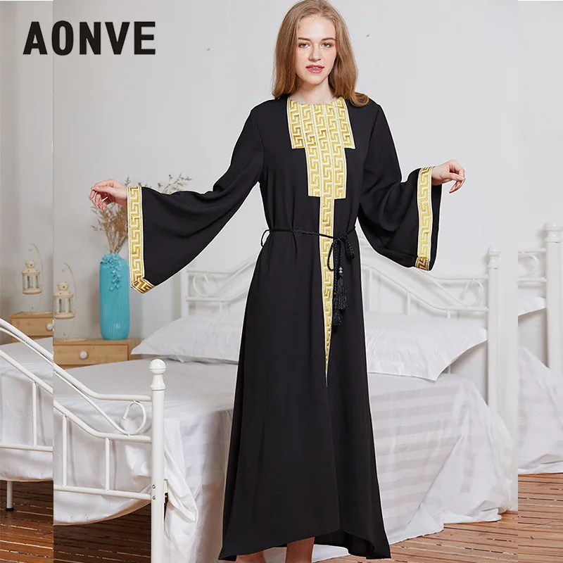 Aonve Caftan Marocain мусульманский турецкий женский кафтан исламский Femme Abaya Красный