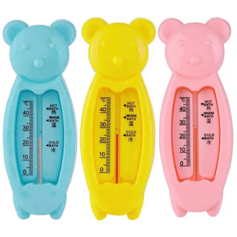 

Water Thermometer Bear Baby Float Thermometer Plastic Tub Water Sensor Thermometer Home Use Baby Care Tools Floating Lovely New