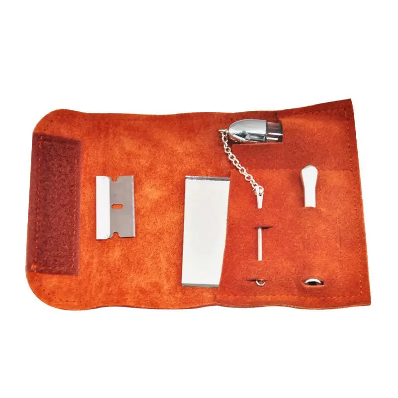 

Suede Snuff Set Analyzer Snuff Box Makeup Powder Dispenser Kit