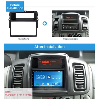 

Harfey Fascia 2Din Car Stereo Frame Autoradio Panel Trim Kit for Nissan Primastar Fitting Install Plate DVD Player 173x98 mm