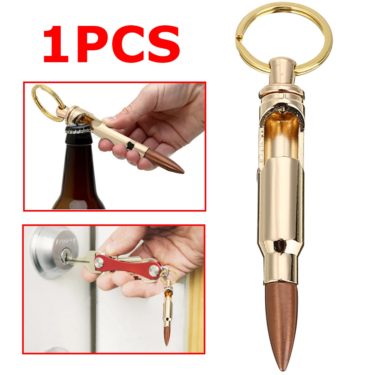 Золотая ручка, открывалка для пивных бутылок, брелок для ключей, металлический пивной бар, брелок для ключей, инструмент для свадьбы, дня рождения, отличные крутые подарки