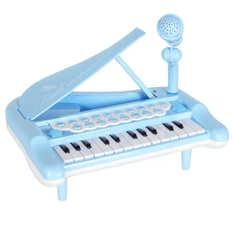 Детские Мини-музыкальных инструментов моделирования электроники клавиатура фортепиано с микрофоном головоломки Обучающие интеллектуальной Toys32
