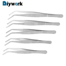 DIYWORK нержавеющая сталь точный антистатический 12,5 см/14 см/16 см/18 см/20 см прозрачный зажим инструмент ручной инструмент Локоть пинцет