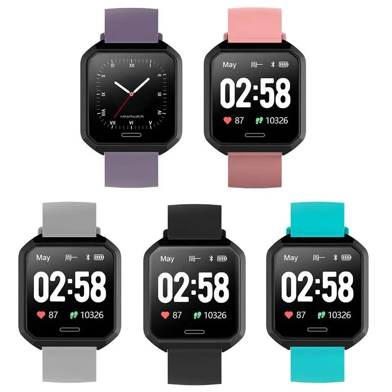 Smart Watch LED Color Screen Smartwatch Health Smart Watch Mirro Activity Fitness Tracker Heart Rate Monitor Smart Wristband