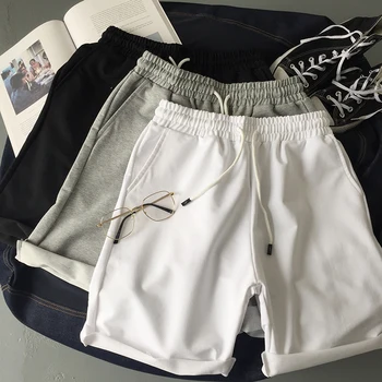 

Summer New Shorts Men Fashion Solid Color Straight Casual Shorts Man Streetwear Trend Wild Hip Hop Loose Shorts Mens Clothing