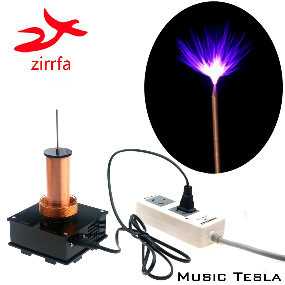 Goedkoop 2019 Nieuwe muziek Tesla Coil Draadloze Transmissie, Tesla Coil, Muziek plasma luidspreker, elektronische diy kit Afgewerkt