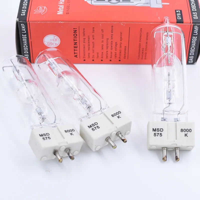 

10PCS/Lot MSR575 Moving Head Lighting Replacement Bulb MSR575/2 GY9.5 8000K MSD575 Lamp
