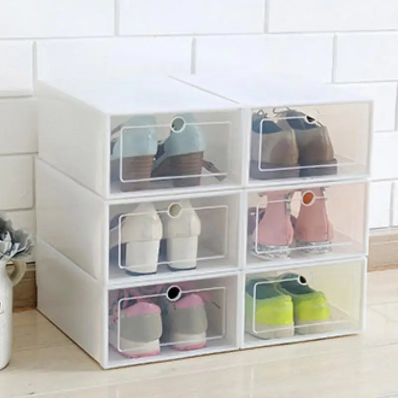 

Transparent Shoes Storage Box Shoe Organizer Thickened Drawer Shoe Case Organizer Box Holder