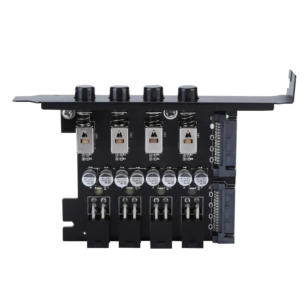 

HDD Hard Drive Power Supply Switch Control Module SATA Drive Switcher for Desktop PC Computer with 4pcs 15Pin Power Supply Cable