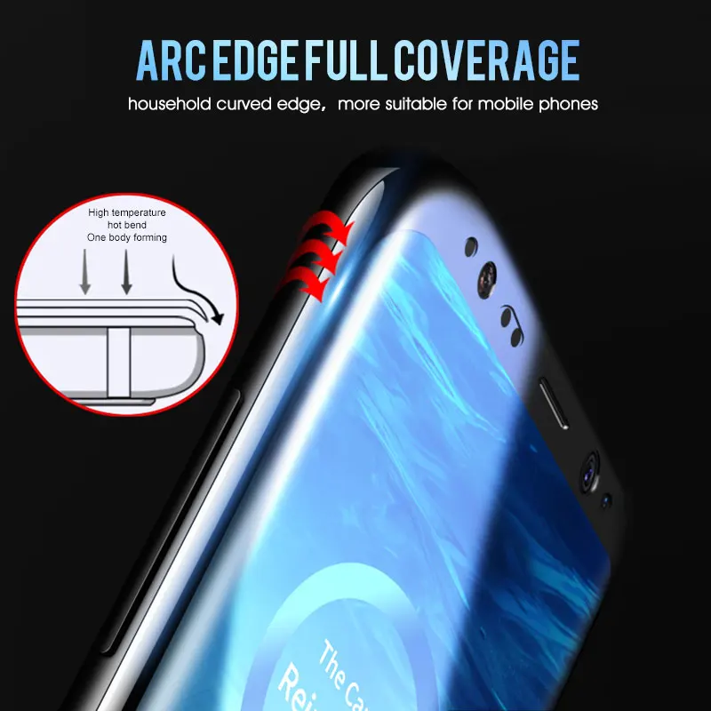 20D Full Curved Tempered Glass For Samsung Galaxy S8 S9 Plus Note 8 9 Screen Protector For Samsung S6 S7 Plus S8 Protective Film