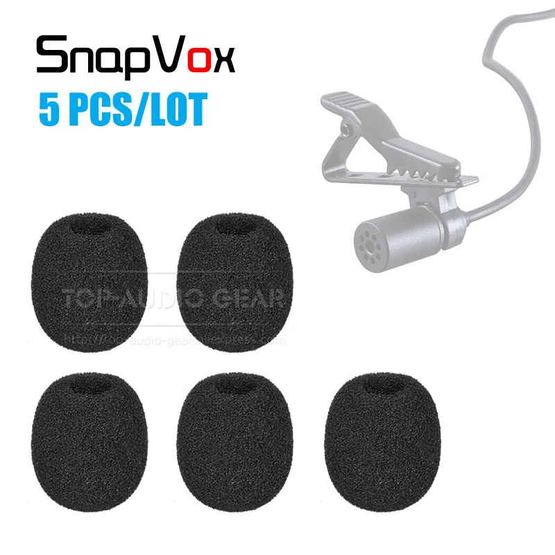

5PCS Windscreen Tie Clip Microphone Pop Filter Sponge Foam For BOYA BY-M1 BY M1 M 1 Lavalier Lapel Collar Mic Cover Windshield