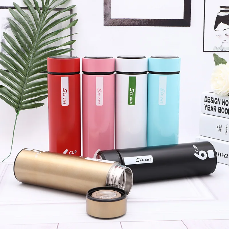 5 Color Handheld Car Vacuum Cup SUS304 Flask Tea Coffee Stainless