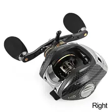 Шариковые подшипники правая/левая наживка литая рыболовная Катушка черный двойной тормоз, двойной тормоз