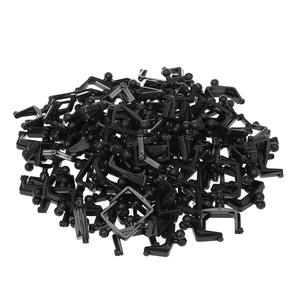 

100Pcs Disposable Plastic Articulators with High Cap Dental Lab Use Black