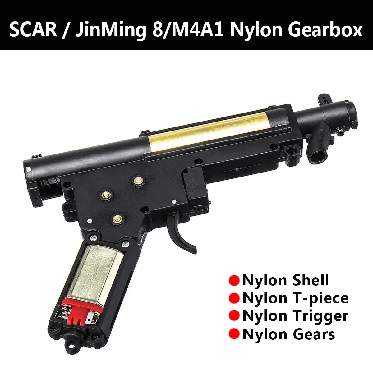 

For JinMing 8 M4A1 Nylon Gear Box Gel Ball Blasters Games Toy Guns Replacement Accessories