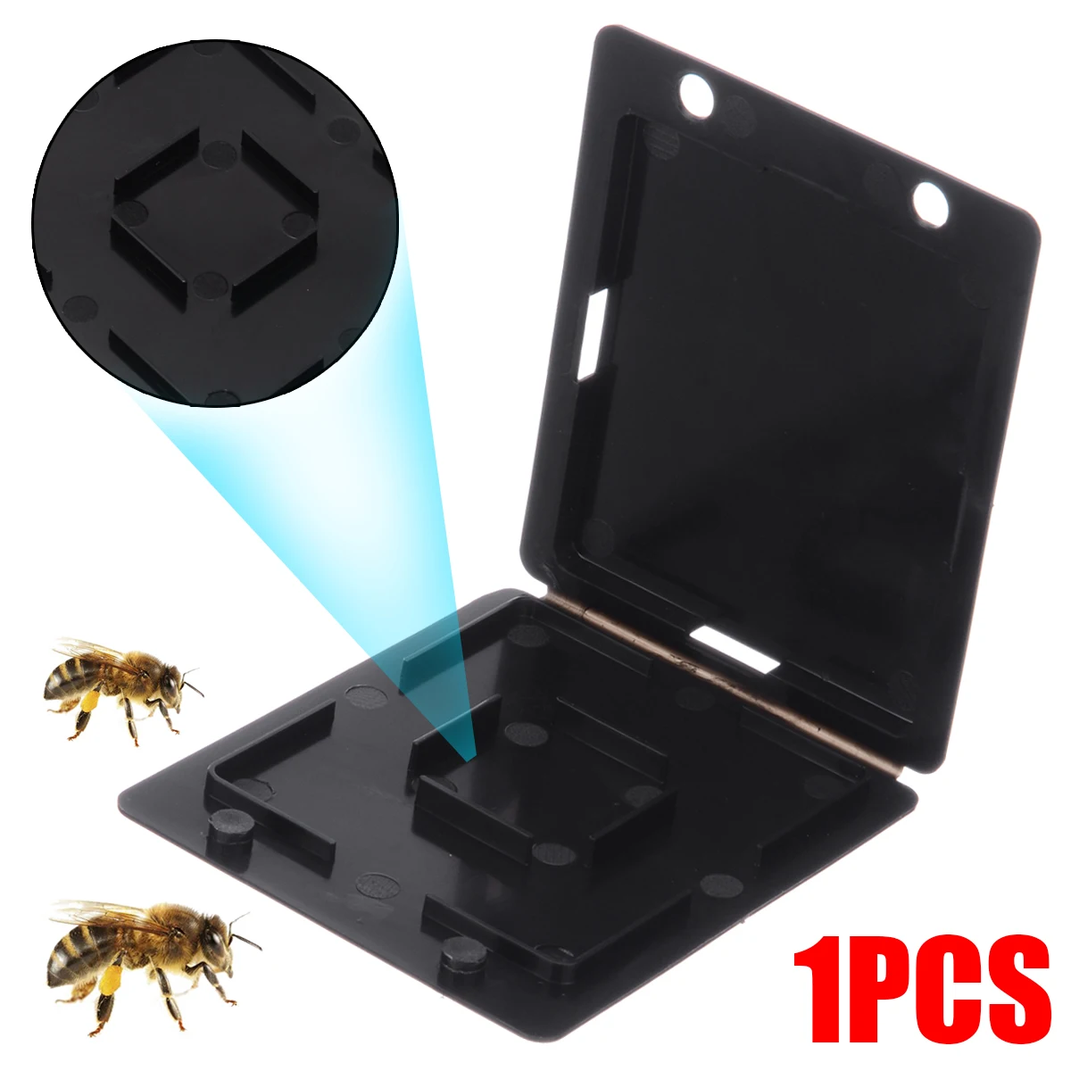 

Plastic Black Beekeeping Beehive Hive Beetle Trap Case Cover Beekeeping Equipment Tools
