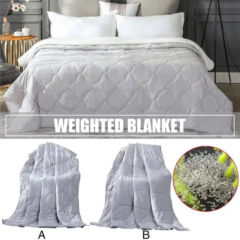 

Cotton Gravity Weighted Blanket Anxiety Disorder Autism Sleep Aid Pressure Decompression Blanket Insomnia Child Adult Blanket