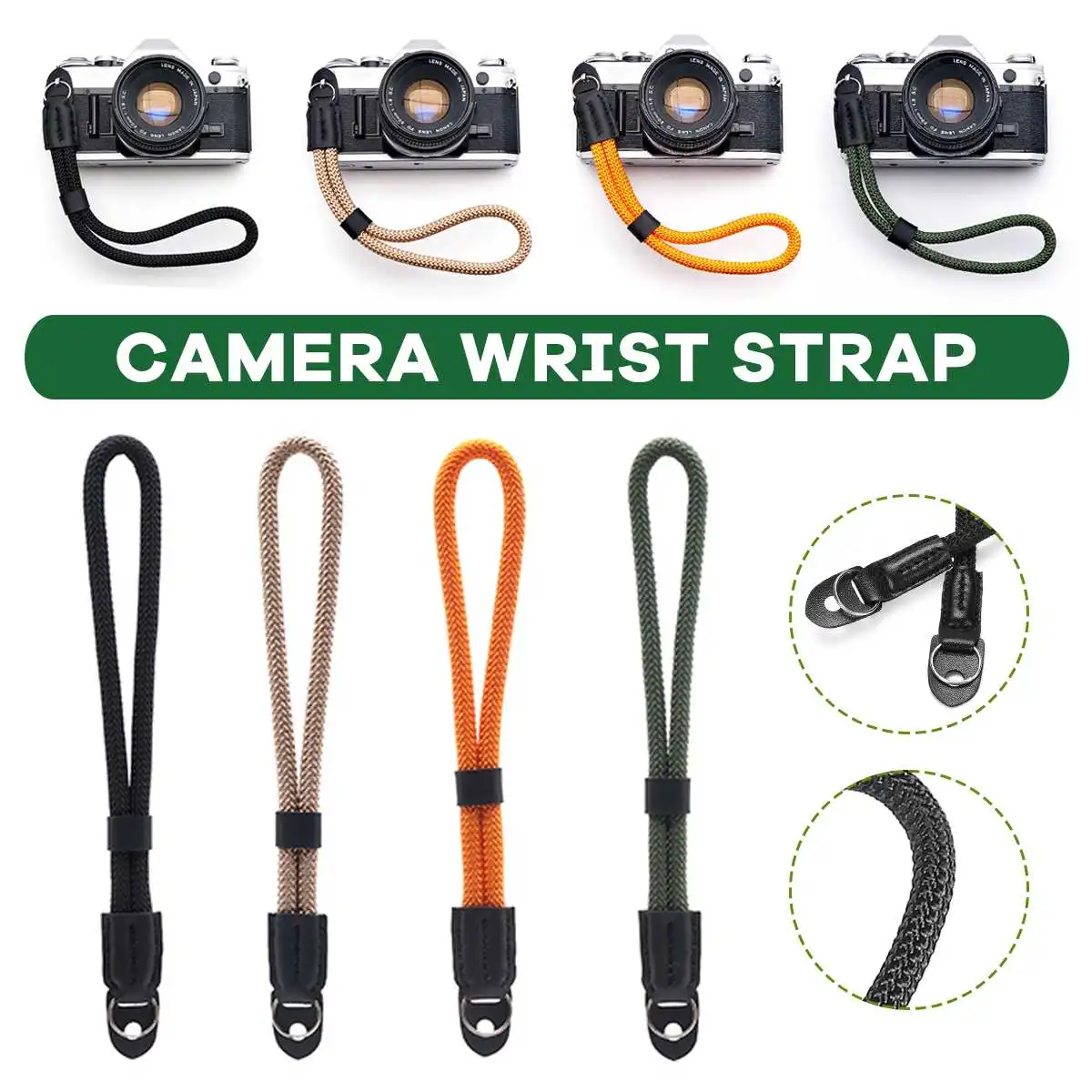 

Adjustable Camera Wrist Strap Sling Strap Grip Cord For Leica For Sony Camera
