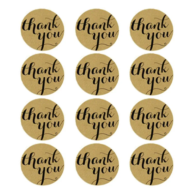 

3 Sheet Thank You Stickers Labels Sealing Craft Wedding Favours Letters Card Gifts