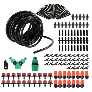 

30m Micro Drip Irrigation Kit System Garden Atomization Micro Sprinkler Cooling Kit Adjustable Gardening Self Watering Kit