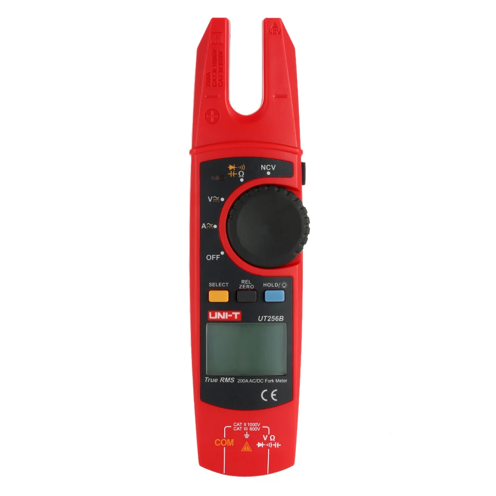 

UT256B True RMS Digital Fork Meter Clamp Multimeter UNI-T AC/DC Voltage Current Resistance Capacitance NCV Test