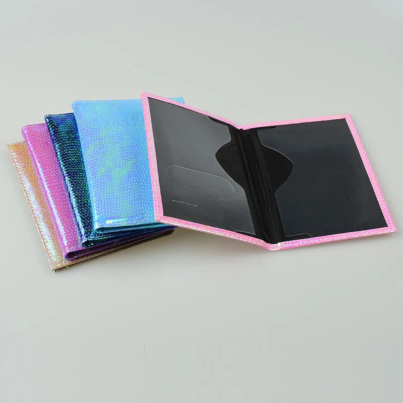 Passport Holder Shiny Pu Leather Passport Cover For Women Travel Card Ticket Passport Holder Case Cute English Word Covers
