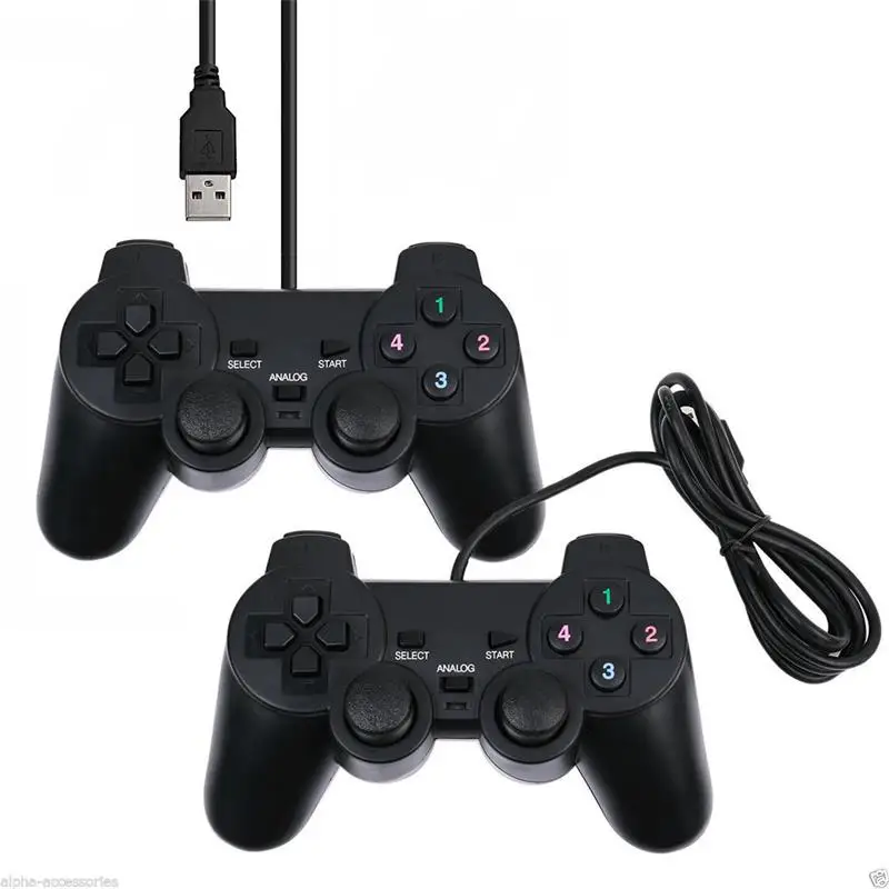 Новейший USB2.0 проводной ПК игровой контроллер геймпад Ударная вибрация джойстик