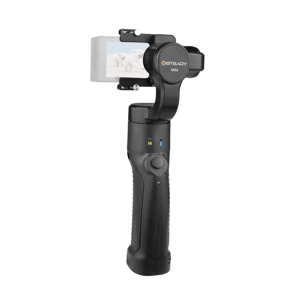 

XSTEADY GG3 3-Axis Action Camera Handheld Gimbal Stabilizer with Built-in Brushless Motor for GoPro Hero 6/5/4 SJCAM Xiaoyi AEE