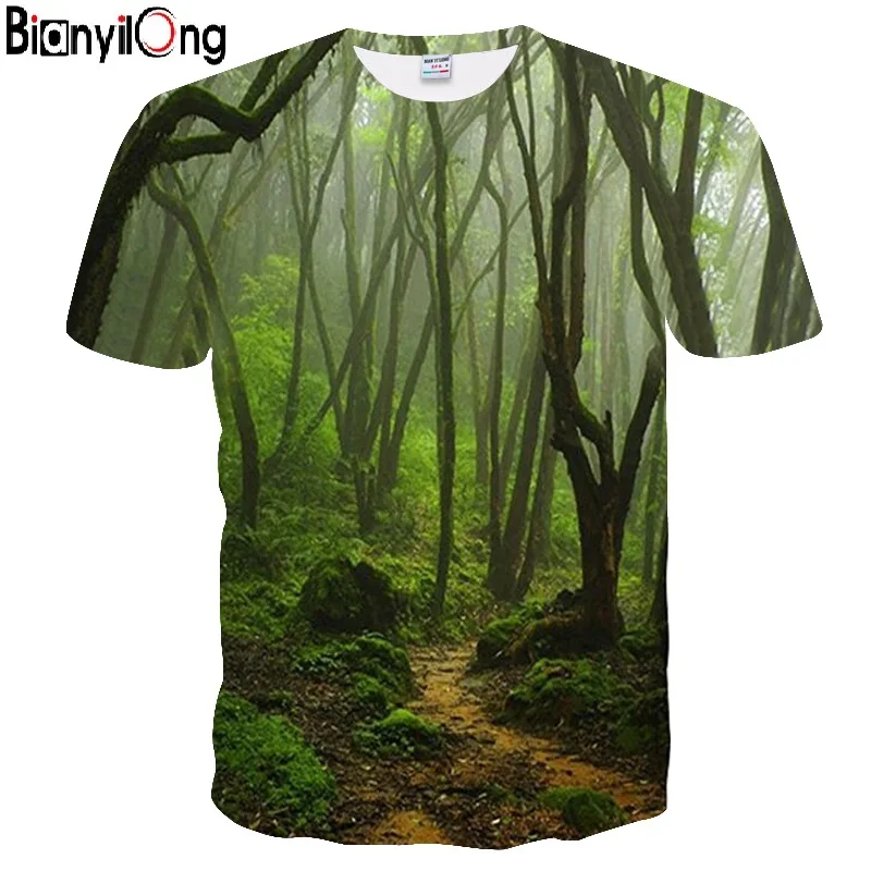 BIANYILONG 2018 новая футболка мужские поступления мужские/женские 3d футболки с принтом