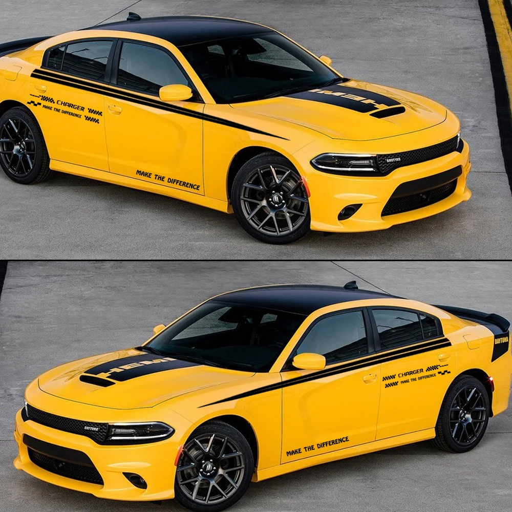 Для Dodge Зарядное устройство автомобиля стикер боковая наклейка на кузов пикап