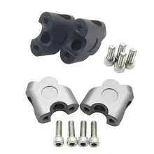 Черный, серебристый цвет универсальный мотоцикл руль управления для мотоциклов зажим из алюминиевого сплава стояк назад двигаться крепление 22 мм мото