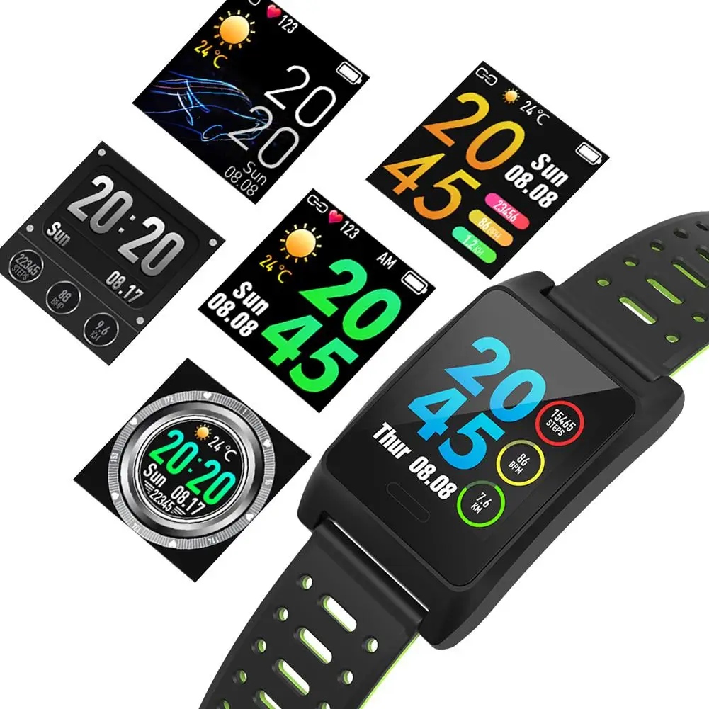 

Smart Bracelet Independent GPS Motion Positioning Track Speed Bluetooth Color Screen Heart Rate Weather Information IP68 Waterpr