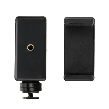 

ALLOET Universal Camera Tripod Mount Adapter Cell Phone Clip Clamp Holder Bracket Tripod Stand Head WIth 1/4 Screw Hot Shoe Kit