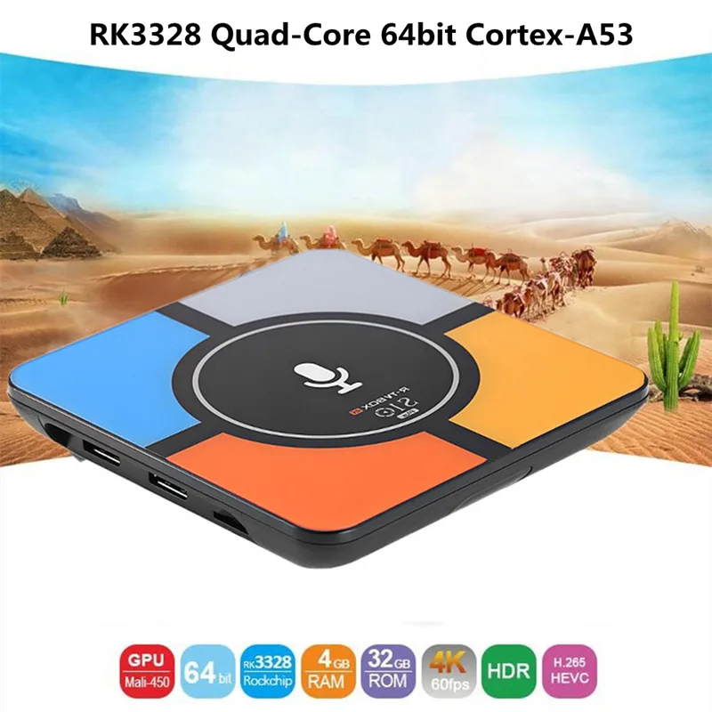 

Smart TV Box Android 7.1 RK3328 Wireless Quad Core Rockchip 3328 Set Top Box 3D 4K HDR 10 H.265 4GB RAM 32GB ROM 2.4GHz WIFI Box