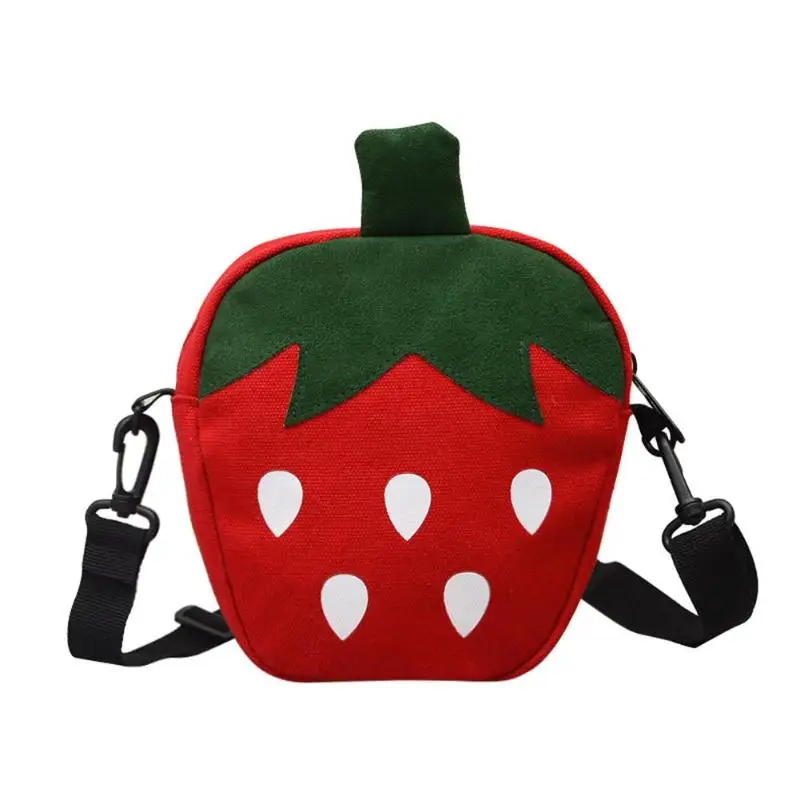 

Girls Canvas Strawberry Messenger Bag for Women Casual Female Crossbody Bags Cute Lovely Shoulder Handbags bolsa feminina