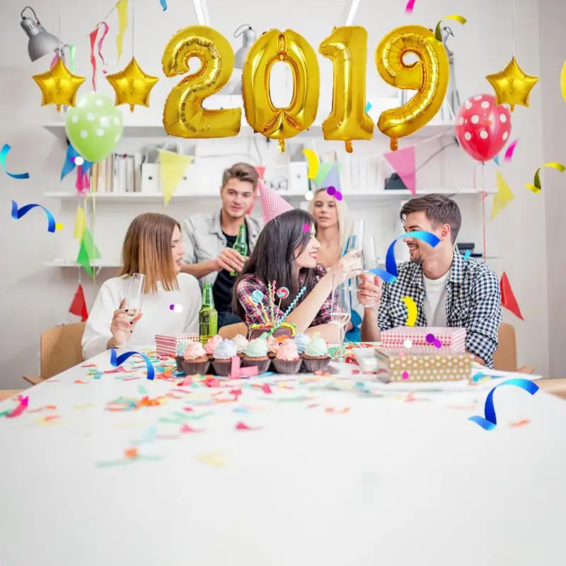 21 шт./компл. 32 дюймовые воздушные шары набор новый год 2019 в форме цифр алюминиевый