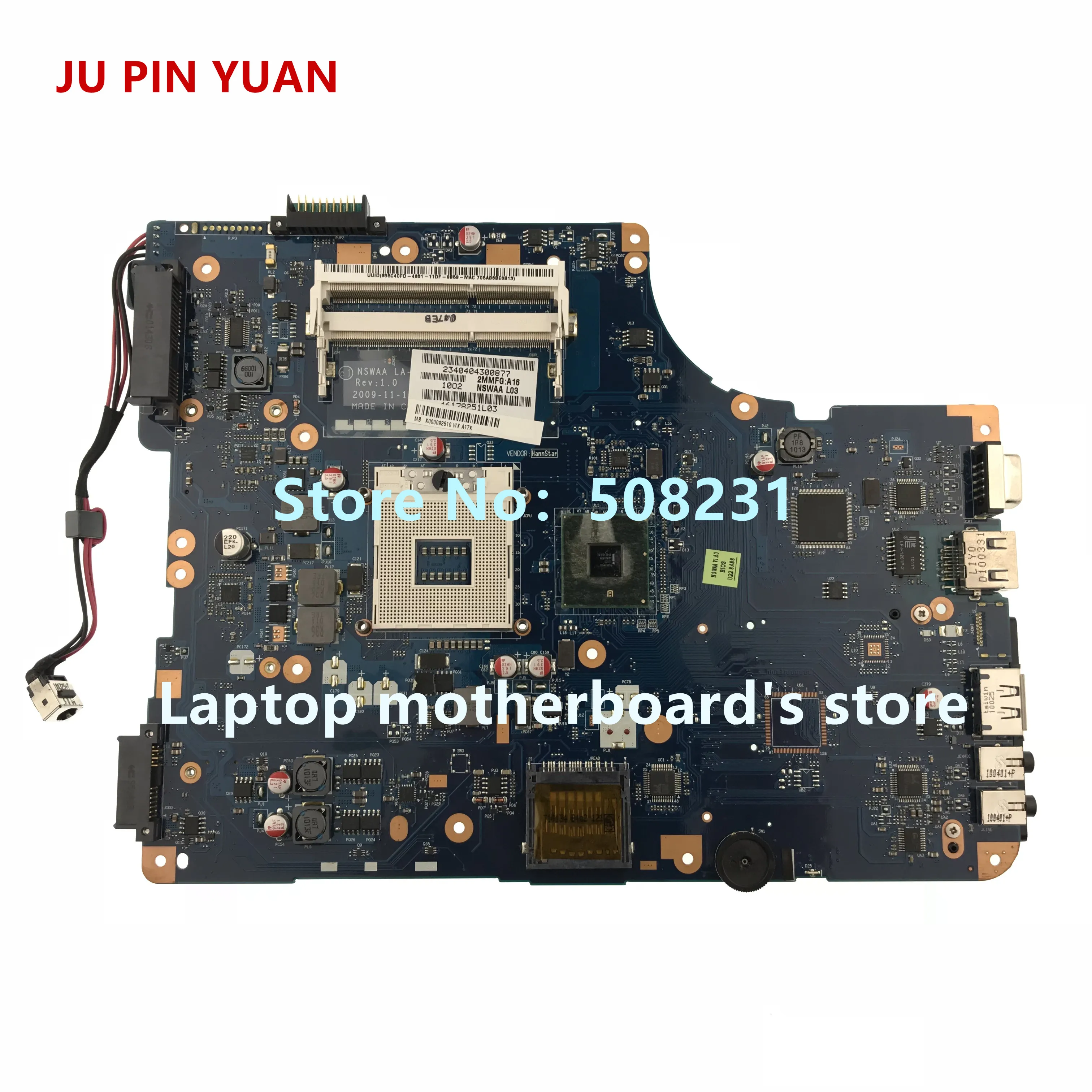 Ju pin yuan K000092510 LA-5321P материнская плата для Toshiba Satellite L500 L550 серия ноутбука все