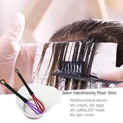 Окрашенная мешалка для крема Пластик Парикмахерская смеситель Stick перемешать стержень парикмахерские принадлежности Парикмахерская