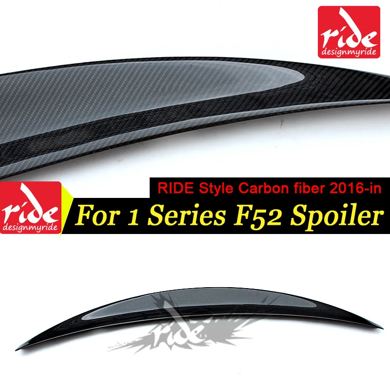 

F52 RIDE Style Rear Spoiler Wing For BMW 1-Series F52 3 Boxes Of Cars Carbon Fiber Rear Trunk Spoiler Wing Lip Decoration 2016+