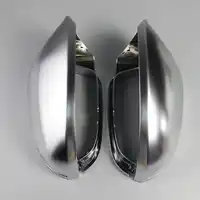 BODENLA Rearview Mirror Case Full Chrome Matt Finish Door Wing Mirror Cover Cap Shell Housing For Audi A6 C7