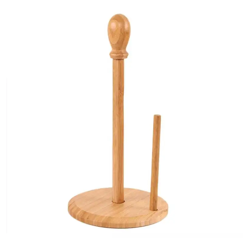 

1 Pc Counter Creative Upright Bamboo Decorative Paper Tissue Towel Holder Stand Rack Hanger for Home Restaurant Kitchen