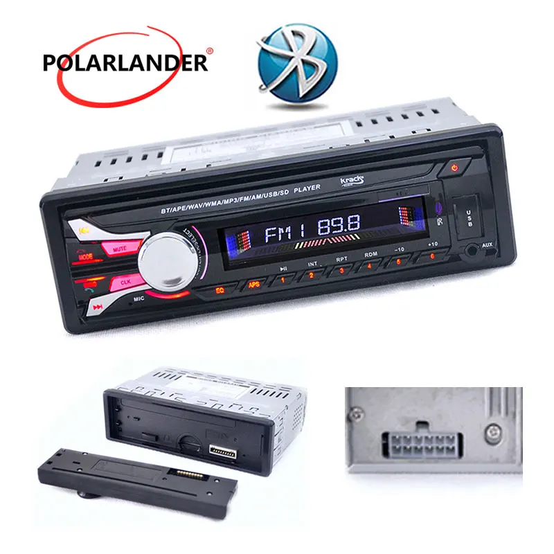Автомобильное радио bluetooth Съемная передняя панель радио Кассетный плеер 1-Din стерео FM USB/SD AUX аудио MP3 Авторадио Авто ленты