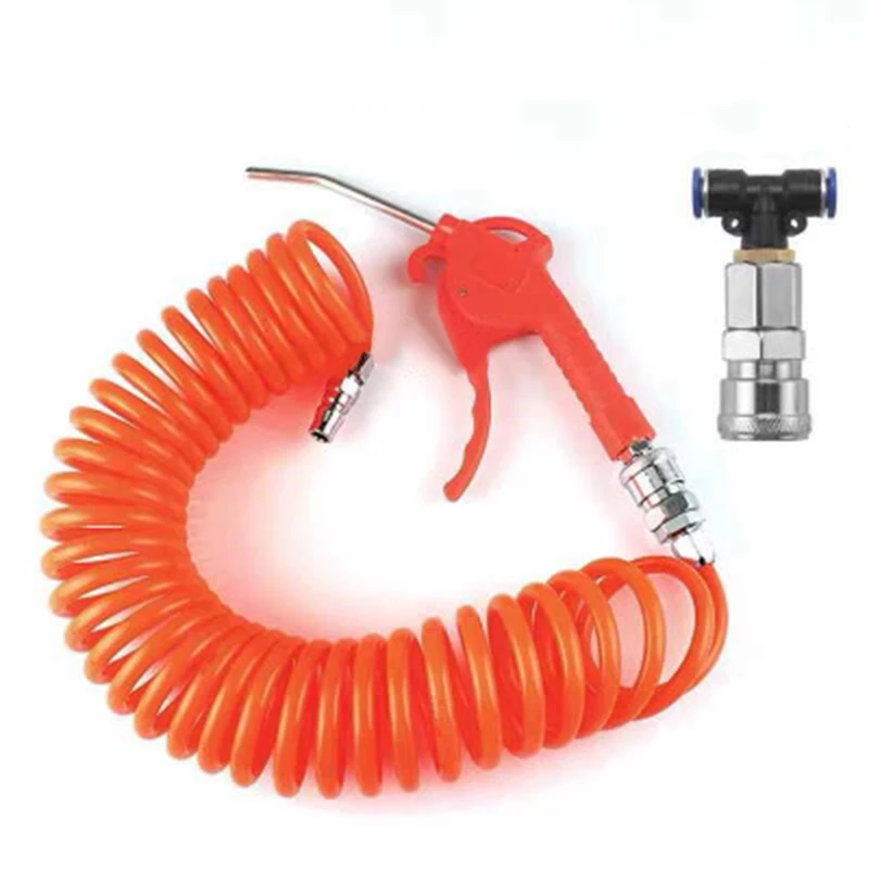 

Metal/plastic Air Cleaning Dust Blowing Tool + 15m Recoil Hose For Lorry Truck Clean Accessory