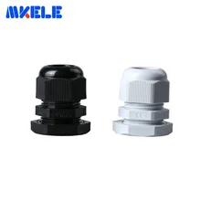 10 шт. M25x1.5 водонепроницаемый кабельный сальник черный, белый цвет IP68 Пластик разъем нейлоновые кабельные сальники винтовые соединения для 11-15 мм кабель