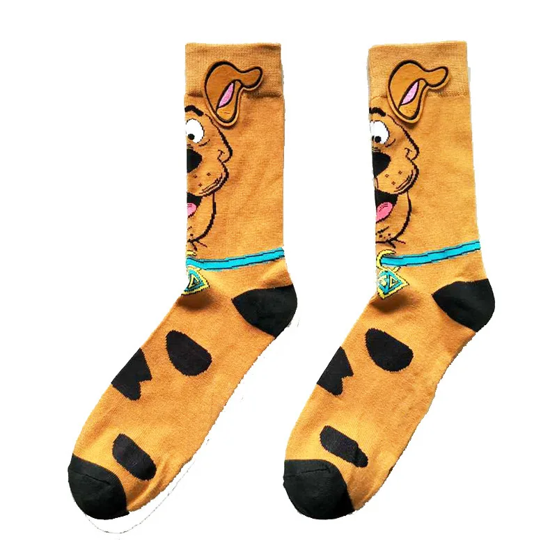 Модные оригинальные мужские носки, хлопковые Цветные 3D носки, Веселые носки, новинка, забавные мужские носки Harajuku с рисунком животных, ушек, собак