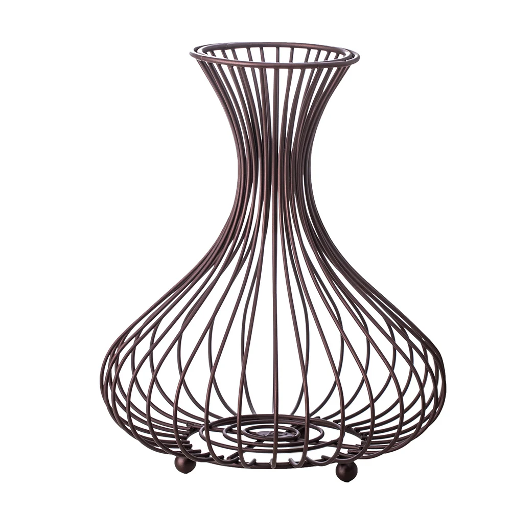 

Nordic Wine Stopper Storage Basket Container Home Bar Decor Cage Rack Resin Crafts Home Accessories